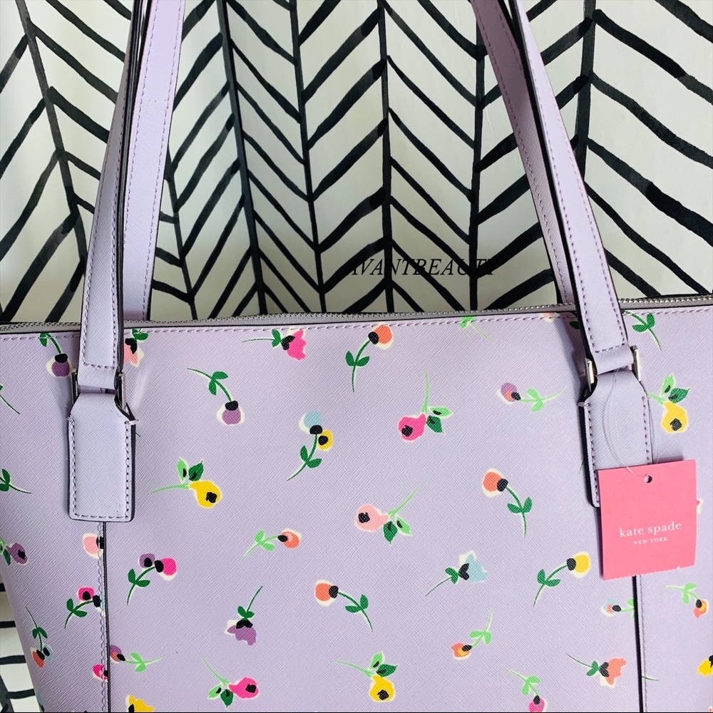 🔸 Wildflower ditsy Kate spade Cameron pocket tote - Picture 5 of 14